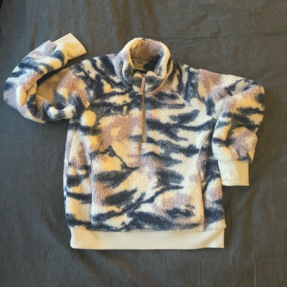 Athleta Girl Fleece Pullover Sherpa Half Zip